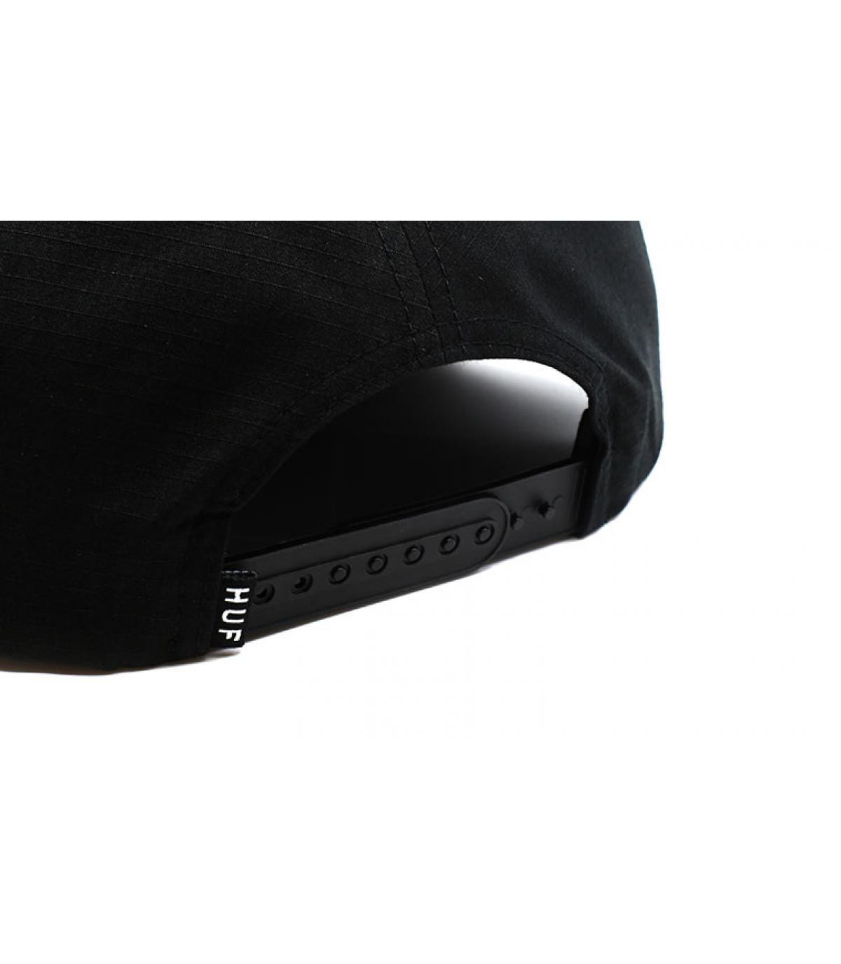 Huf Ripstop Logo Box snapback black Huf Ripstop Logo Box snapback black